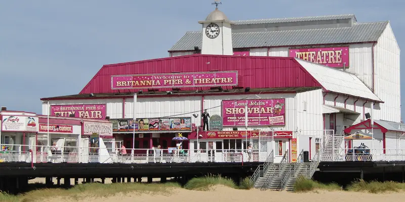 Britannia Pier and Theatre on the seafront at Great Yarmouth